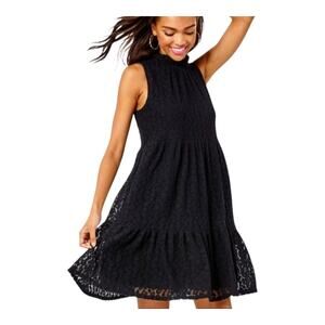 Lily Pulitzer Cornelia Black Above Knee Swing‎ Dress Sleeveless Women's Size XXS
